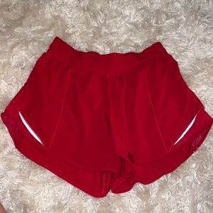 Red Lululemon Shorts